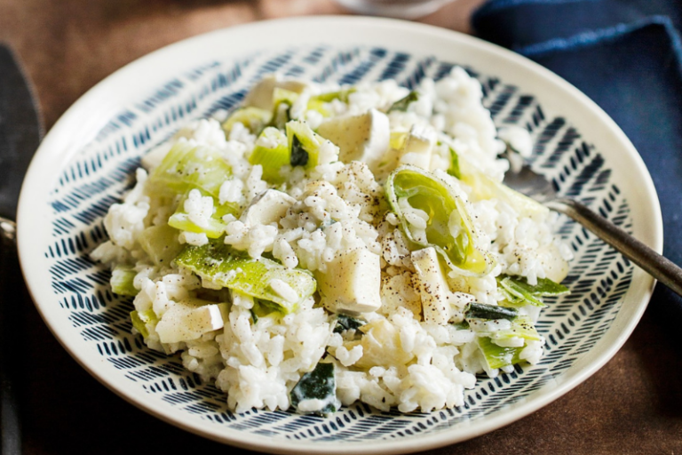 Risotto à la bûchette de chèvre