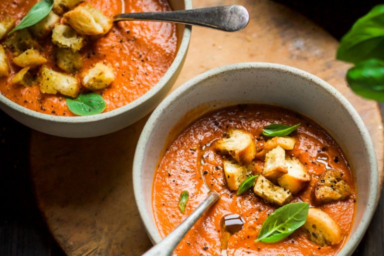 Soupe de tomates cerises rôties