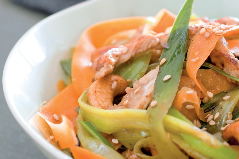 Wok de légumes d’hiver au poulet