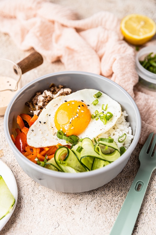 recette de Bowl au boeuf et aux légumes