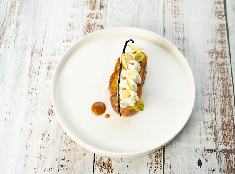 recette de Brioche perdue poire et crème