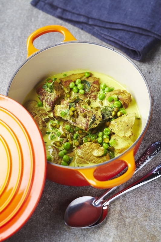 recette de Curry d’agneau aux petits pois