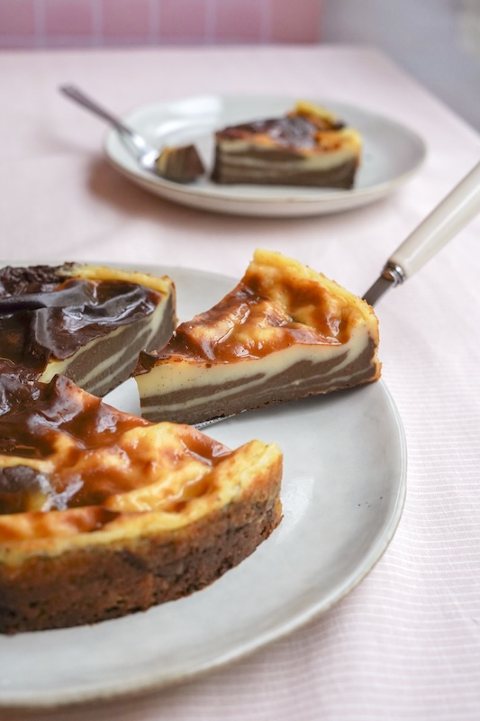 recette de Flan marbré sans pâte