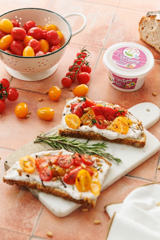 recette de Bruschettas rougissantes au chèvre frais