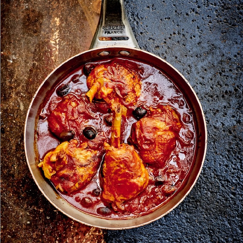 recette de Poulet en cocotte à la tomate