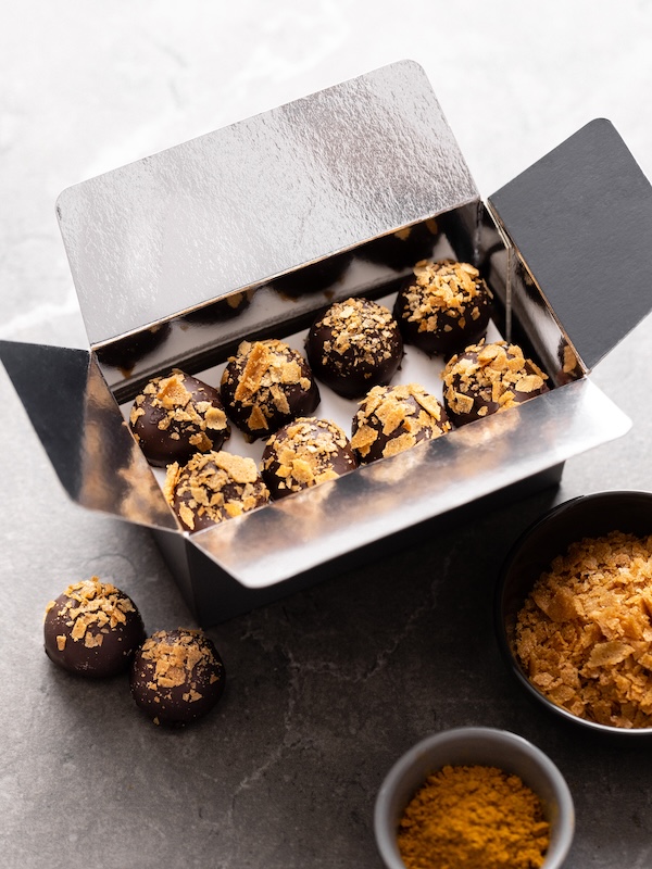 recette de Bonbons au praliné et Crêpes Dentelle