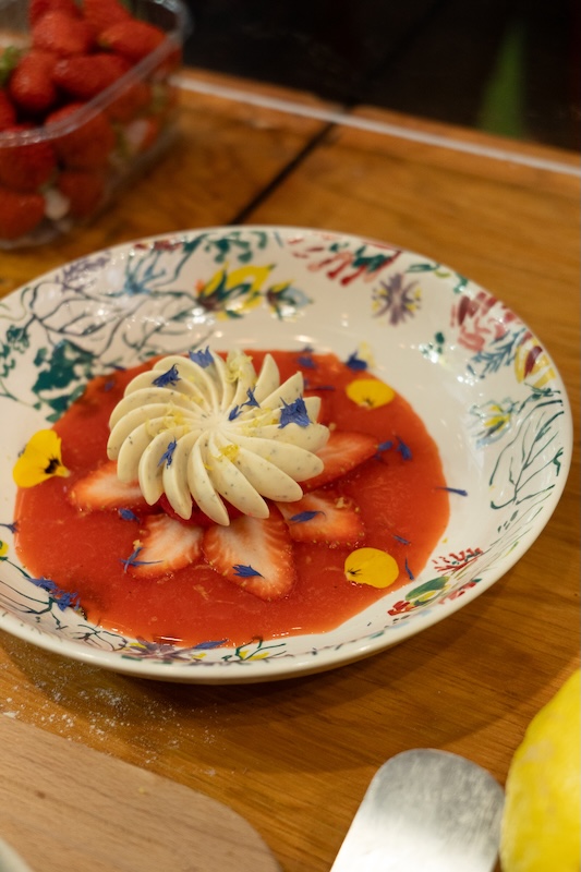 recette de Panna cotta fraise verveine