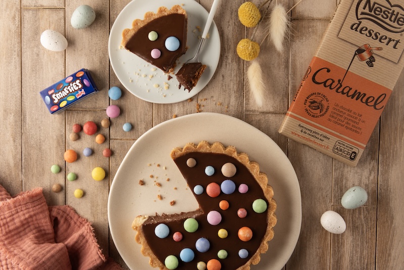 recette de Tarte de Pâques chocolat caramel