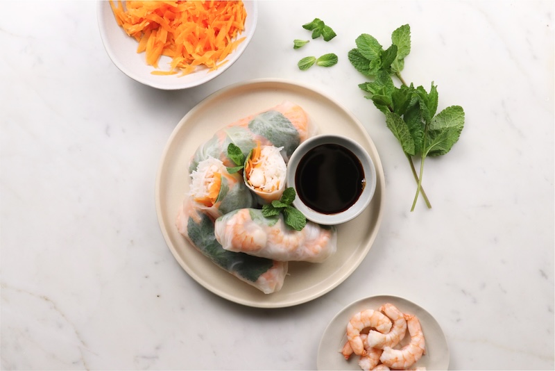 recette de Rouleaux de printemps à la crevette