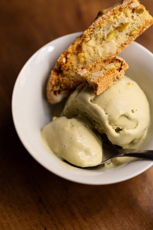 glace à la pistache de chez Girotti