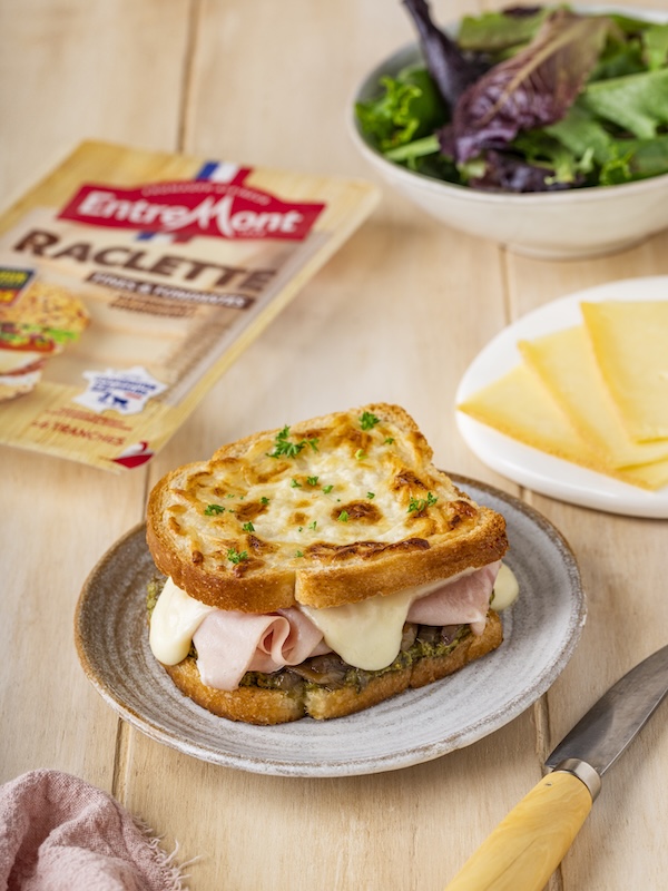 recette de Croque raclette mortadelle