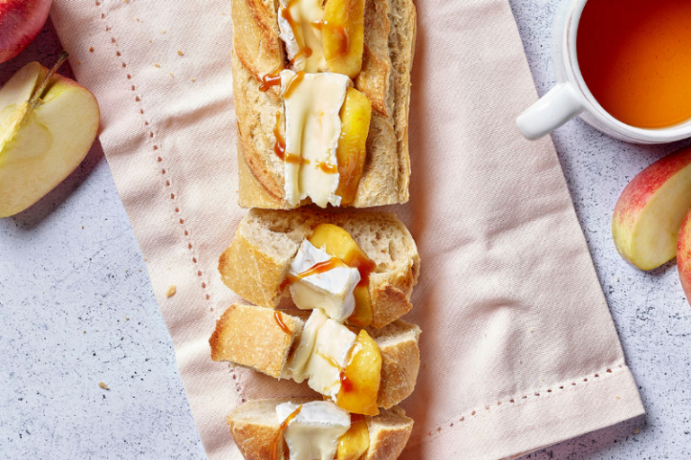 Baguette au camembert façon Tatin