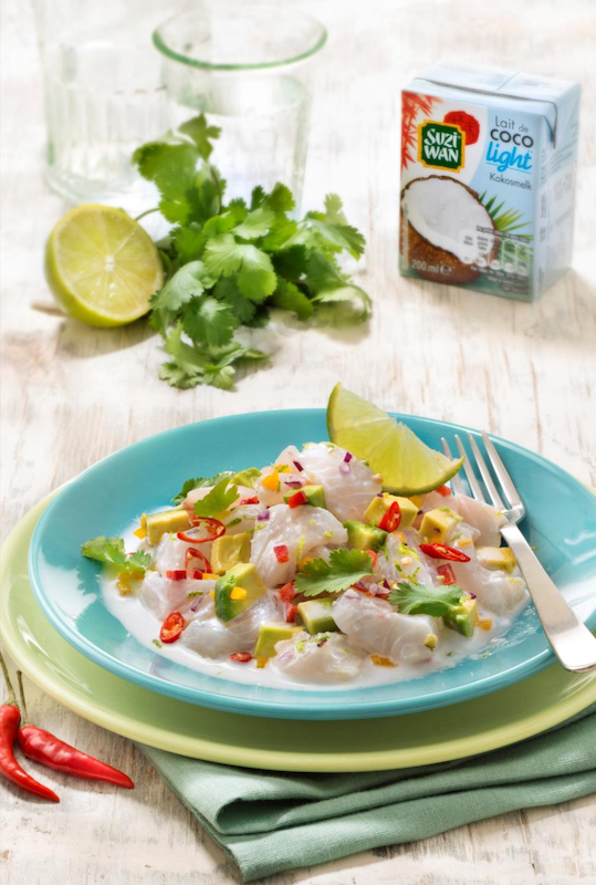 recette de Ceviche de daurade au lait de coco