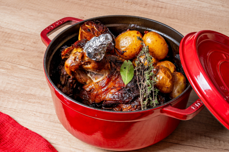 Epaule d’agneau miel et moutarde