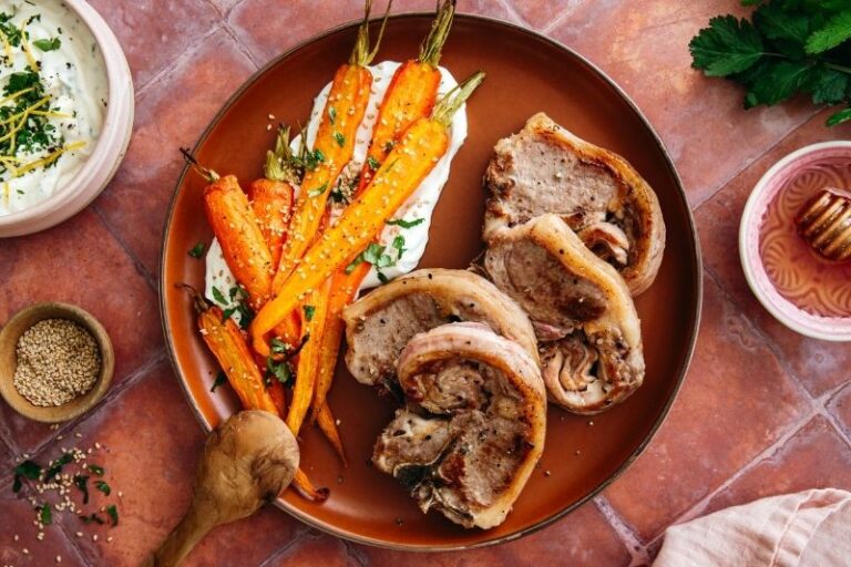 Filet d’agneau et carottes rôties