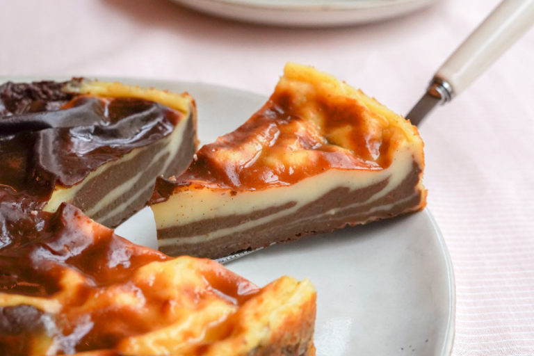 Flan marbré sans pâte