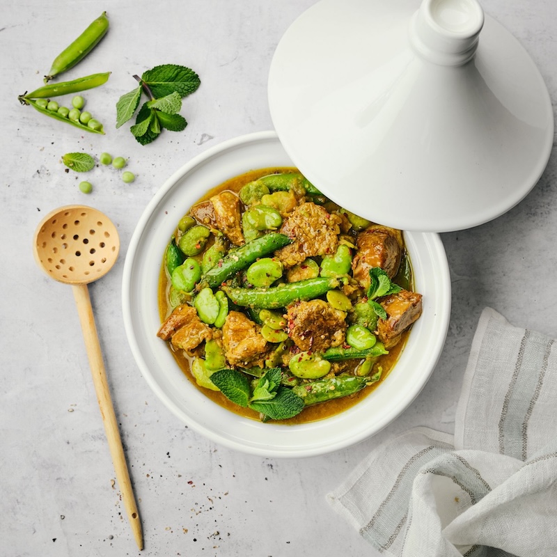 recette de Tajine d’agneau aux légumes de printemps