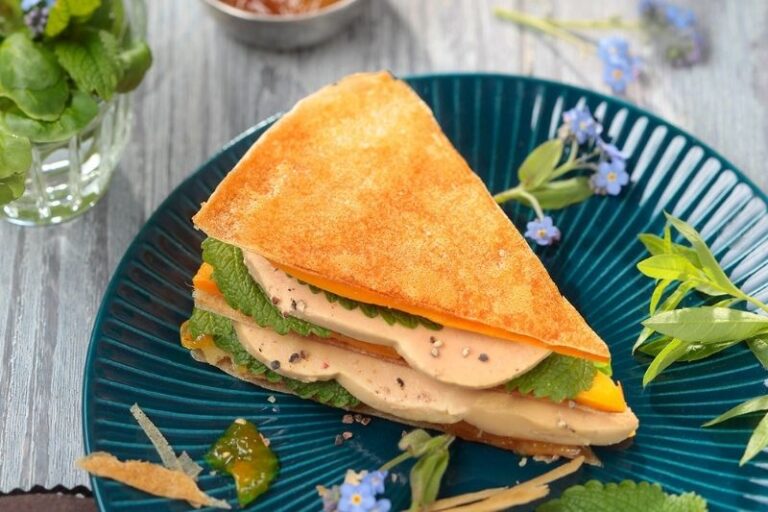 Foie gras en feuilles de brick