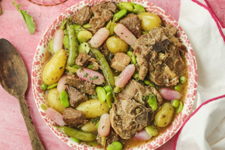 Navarin d’agneau aux légumes printaniers