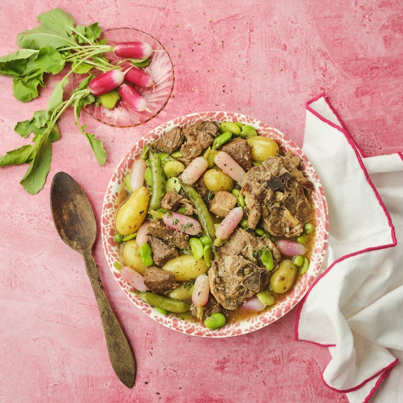 recette de Navarin d’agneau aux légumes printaniers