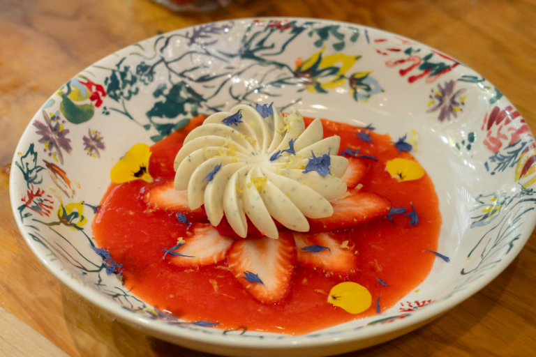 Panna cotta fraise verveine