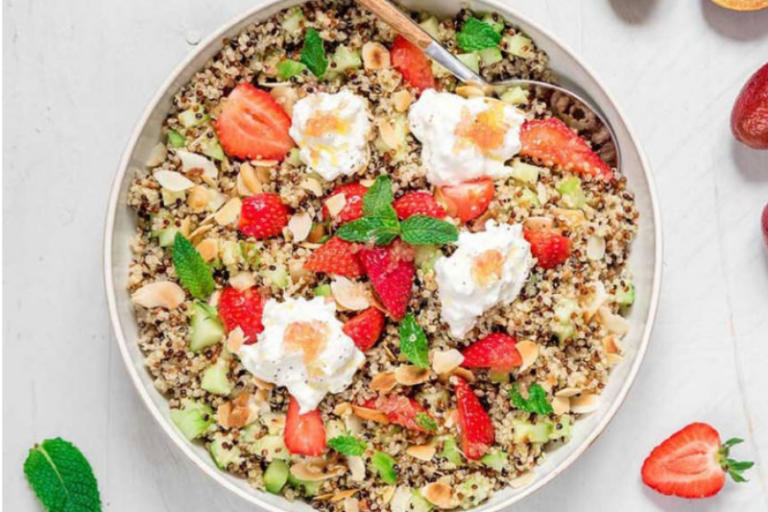 Salade de quinoa et Blood lime