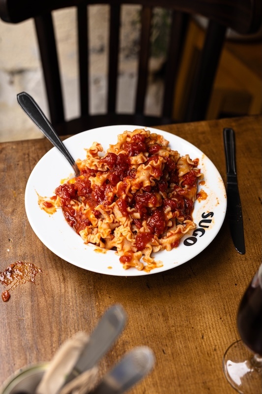 mafaldine sauce Sugo