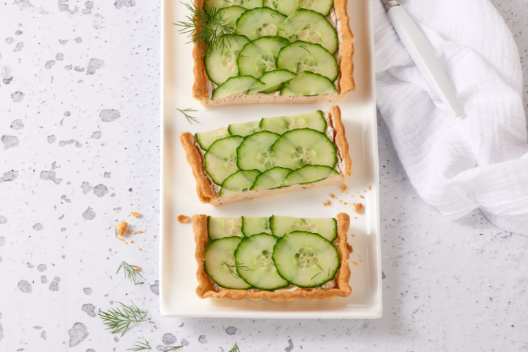 Tarte au thon et au concombre