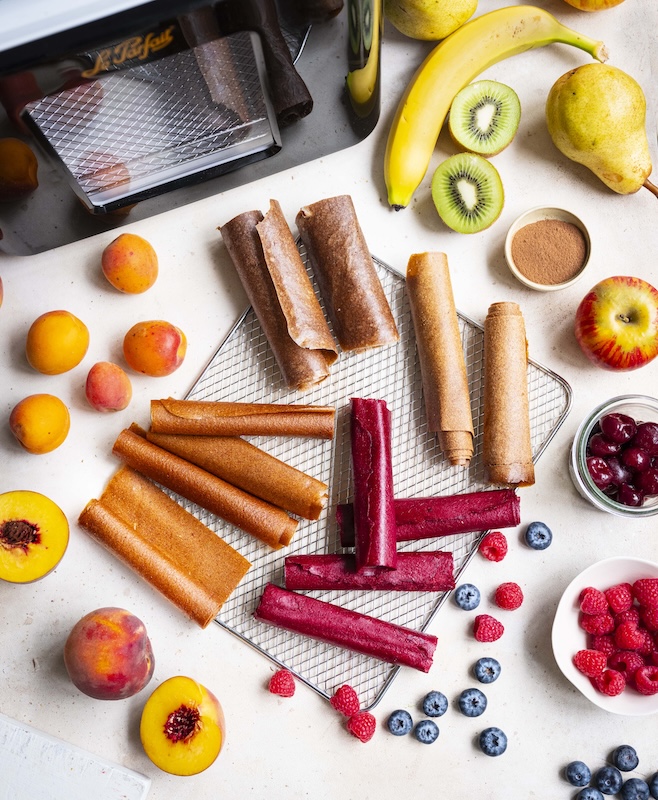 Rolls de cuirs de fruits