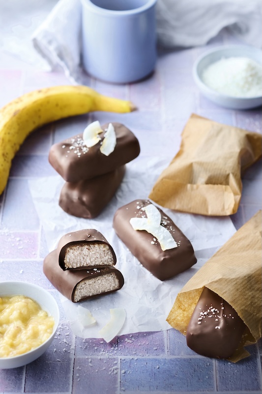 recette de Barres à la banane façon Bounty
