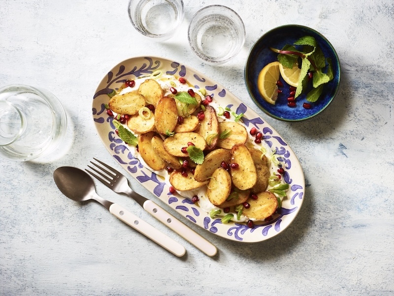 recette de Pommes de terre primeurs au labné
