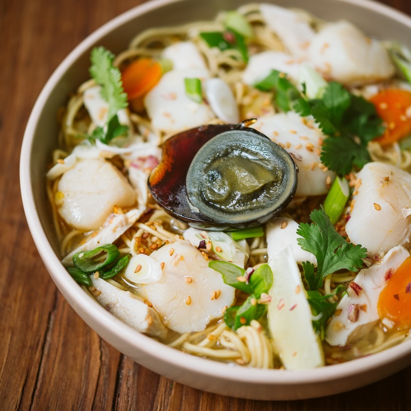 recette de Soupe de Saint-Jacques au bouillon