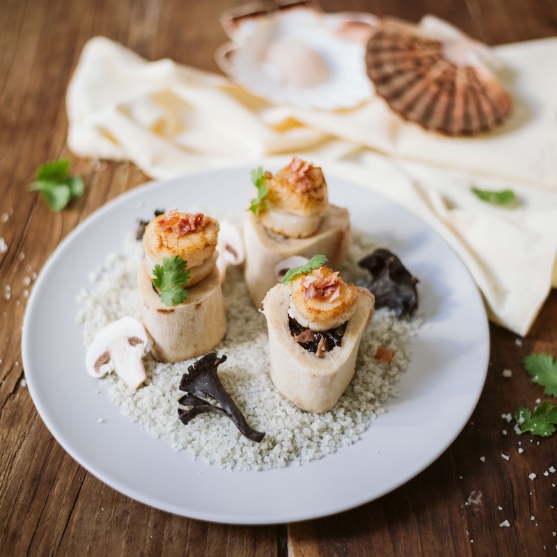 recette de Saint-Jacques à l’os à moelle