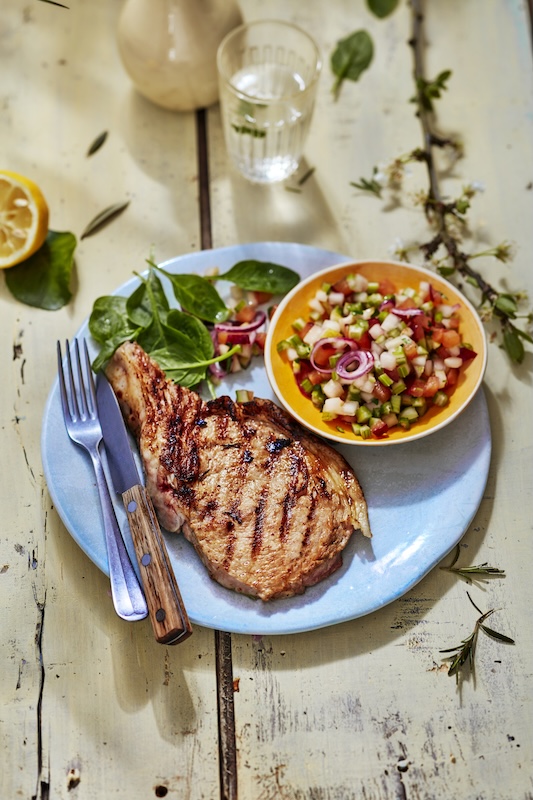 recette de Côte de veau marinée au piment
