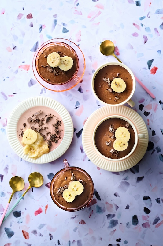 recette de Crème express à la banane et au chocolat