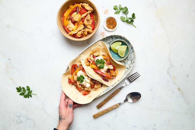 recette de Fajitas de poulet au air-fryer
