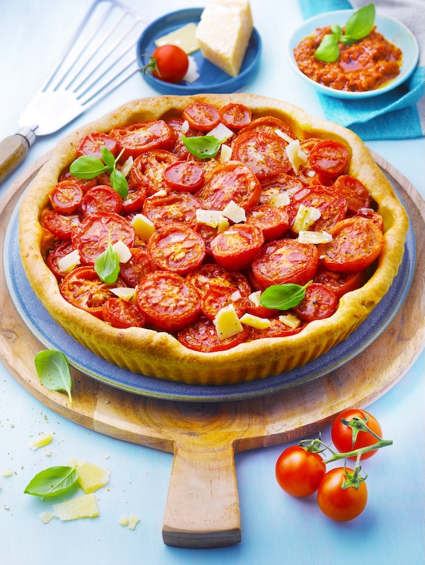 recette de Tarte à la tomate et à la ricotta