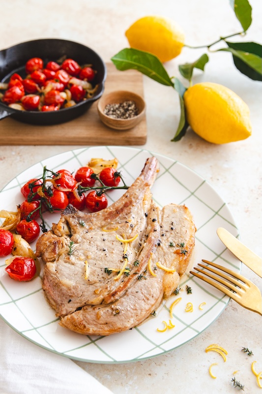 recette de Côte de veau aux tomates
