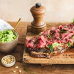 Tartine de carpaccio de boeuf