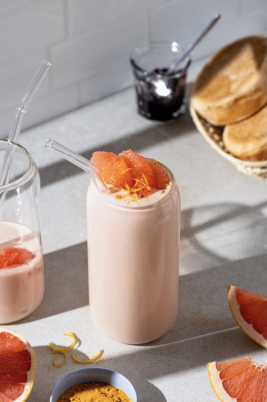 recette de Smoothie au pamplemousse rose