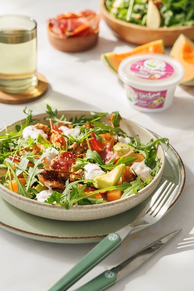 recette de Salade de Parme croustillant et Petit Billy