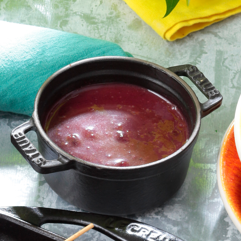 sauce aux cerises noires