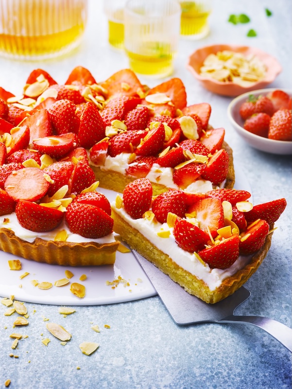 recette de Tarte aux fraises et mascarpone