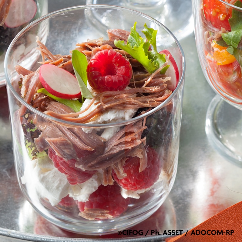 verrines aux fruits rouges