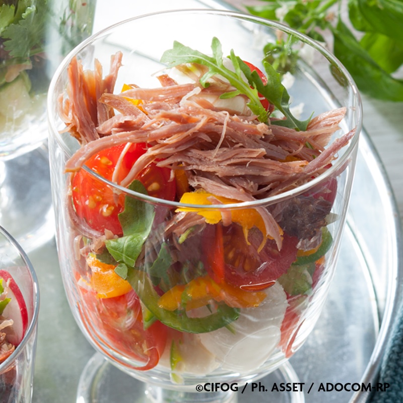 verrines aux légumes d’été
