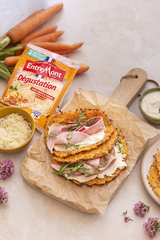 recette de Wraps de carottes au fromage