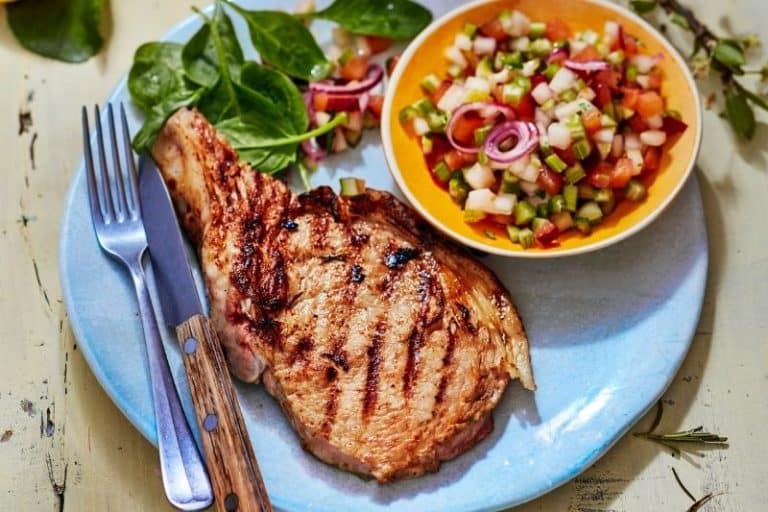 Côte de veau marinée au piment