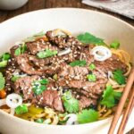 Nouilles boeuf miel sésame