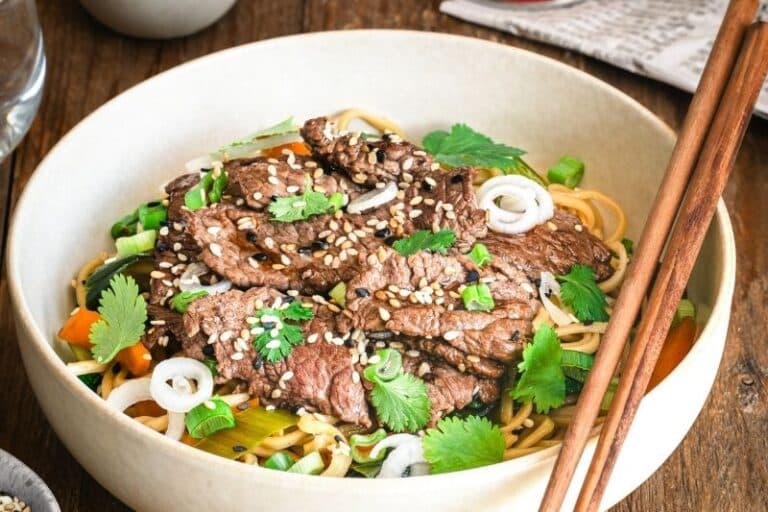 Nouilles boeuf miel sésame