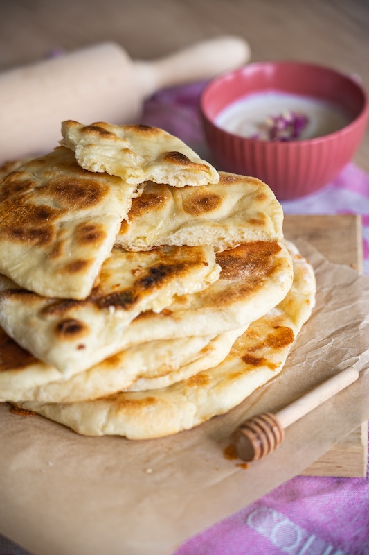 recette de Cheese naans au Camembert de Normandie